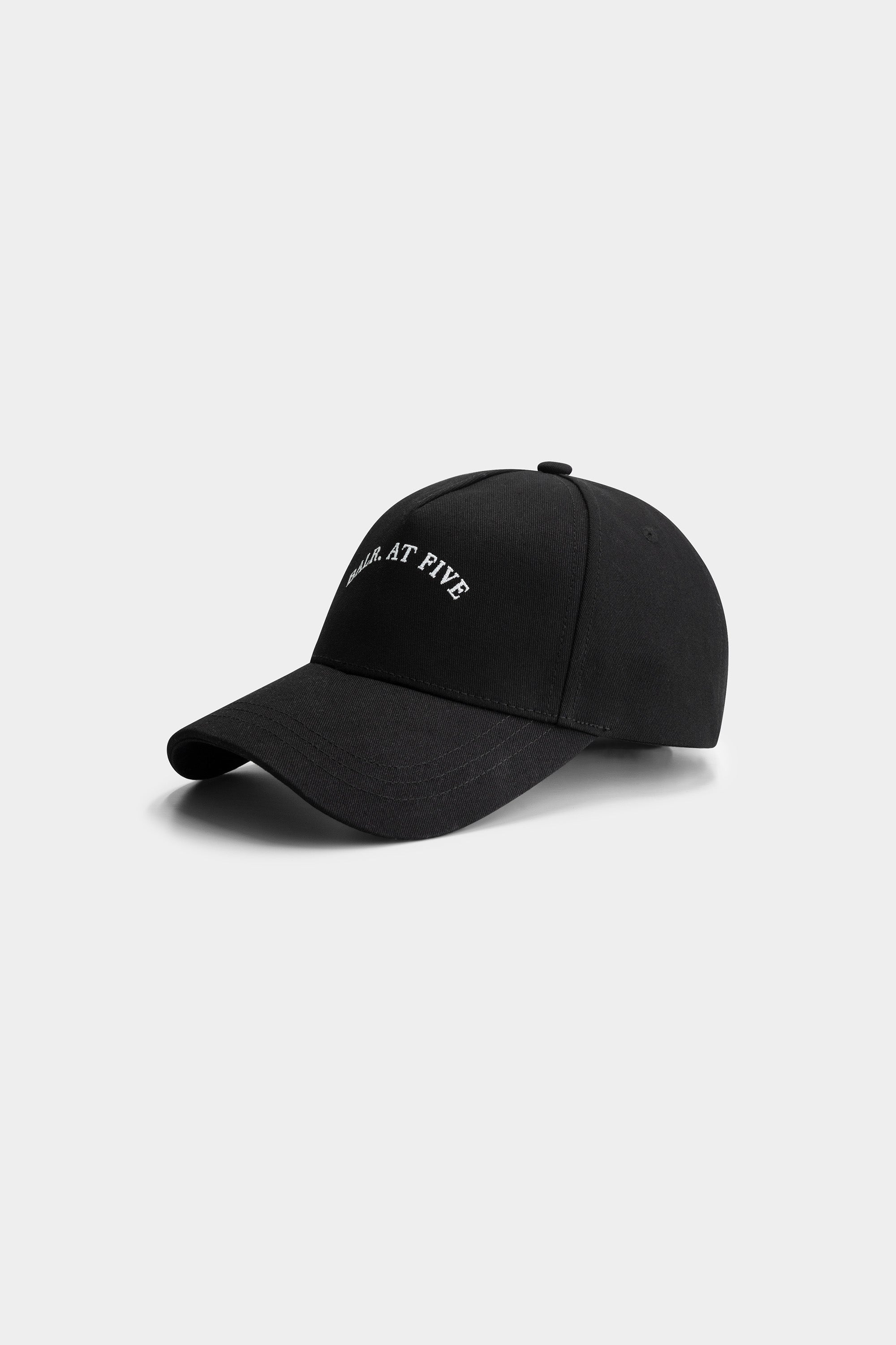 BALR. X FIVE Gorra de algodón de bordado Jet Black