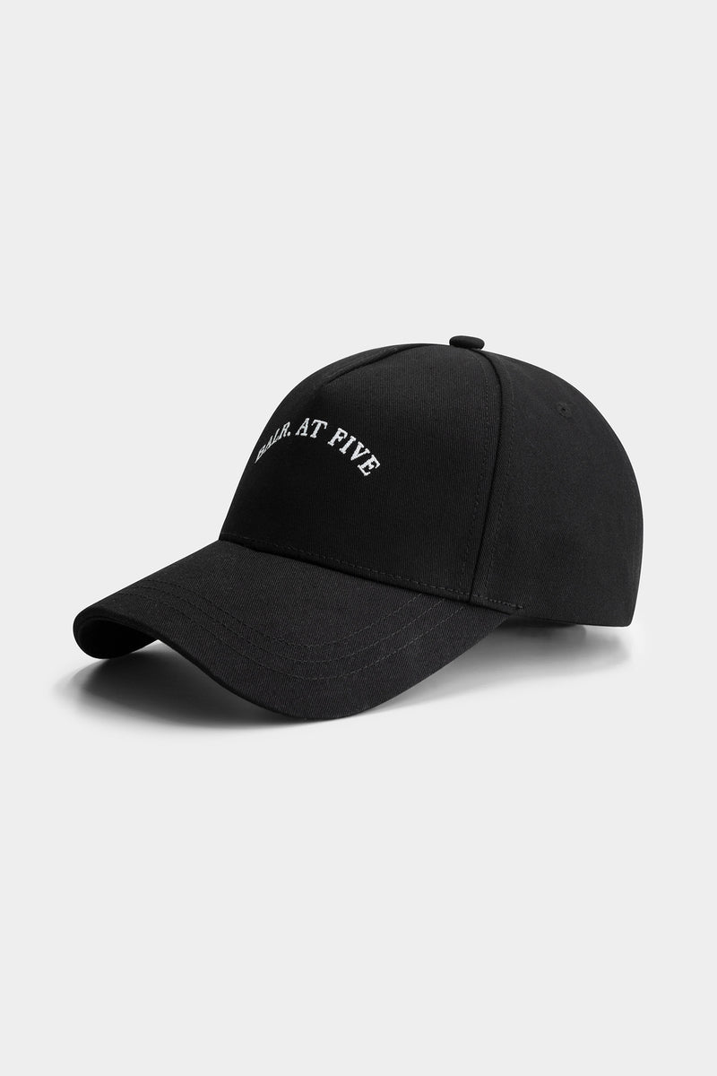 BALR. x FIVE Embro Cotton Cap Jet Black