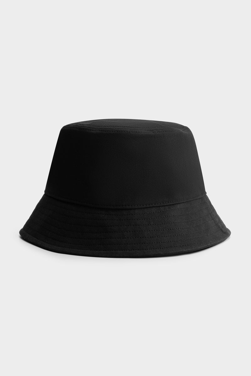 Logo Bucket Hat Jet Black