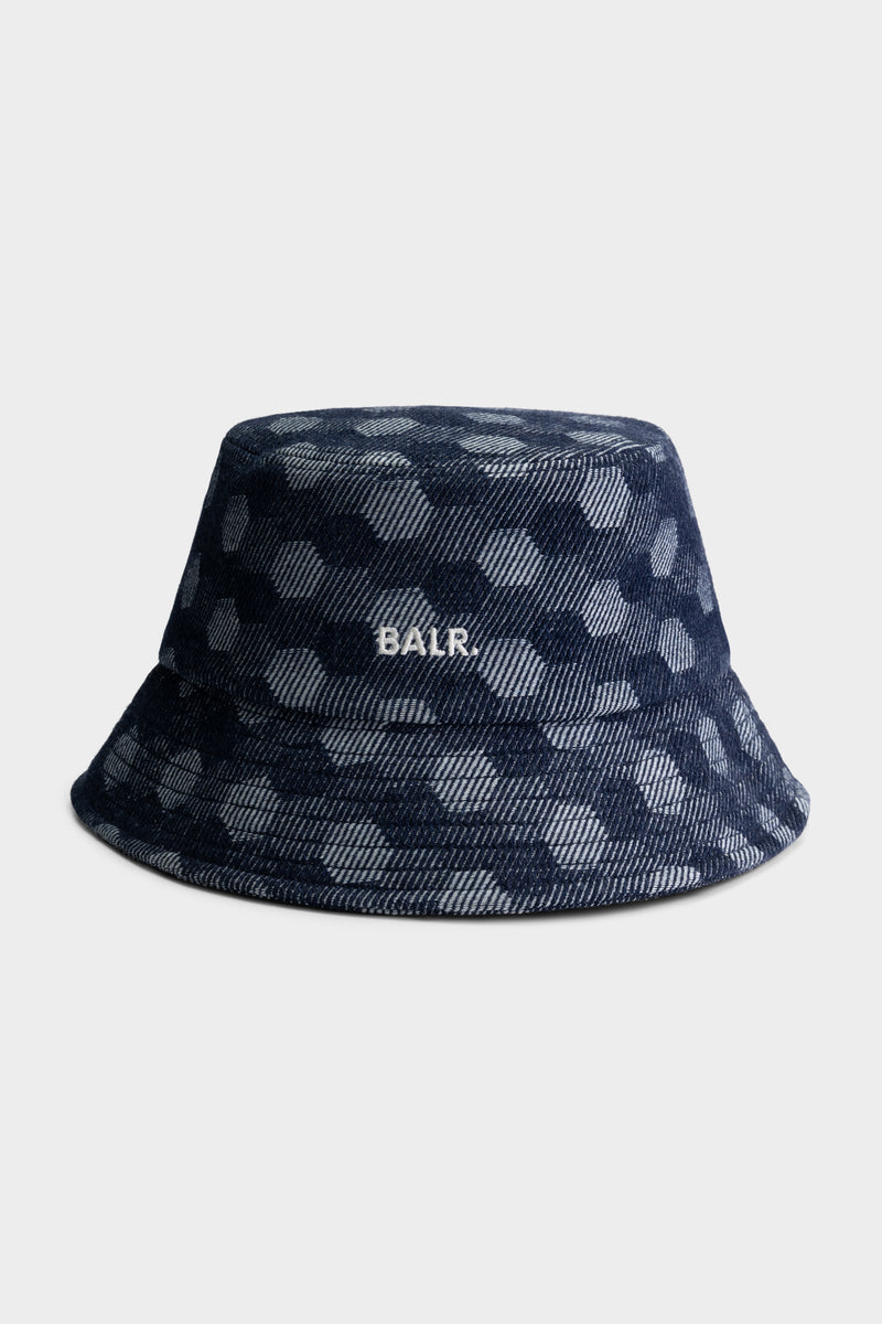 Hex Jacquard Bucket Hat Índigo