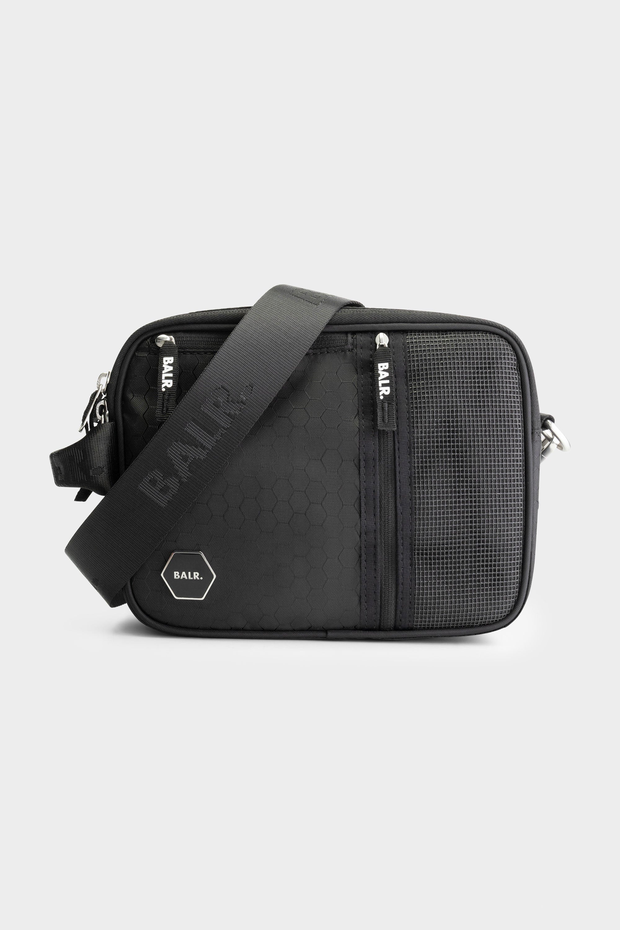 BALR. Hexagon Shoulder Bag Jet Black