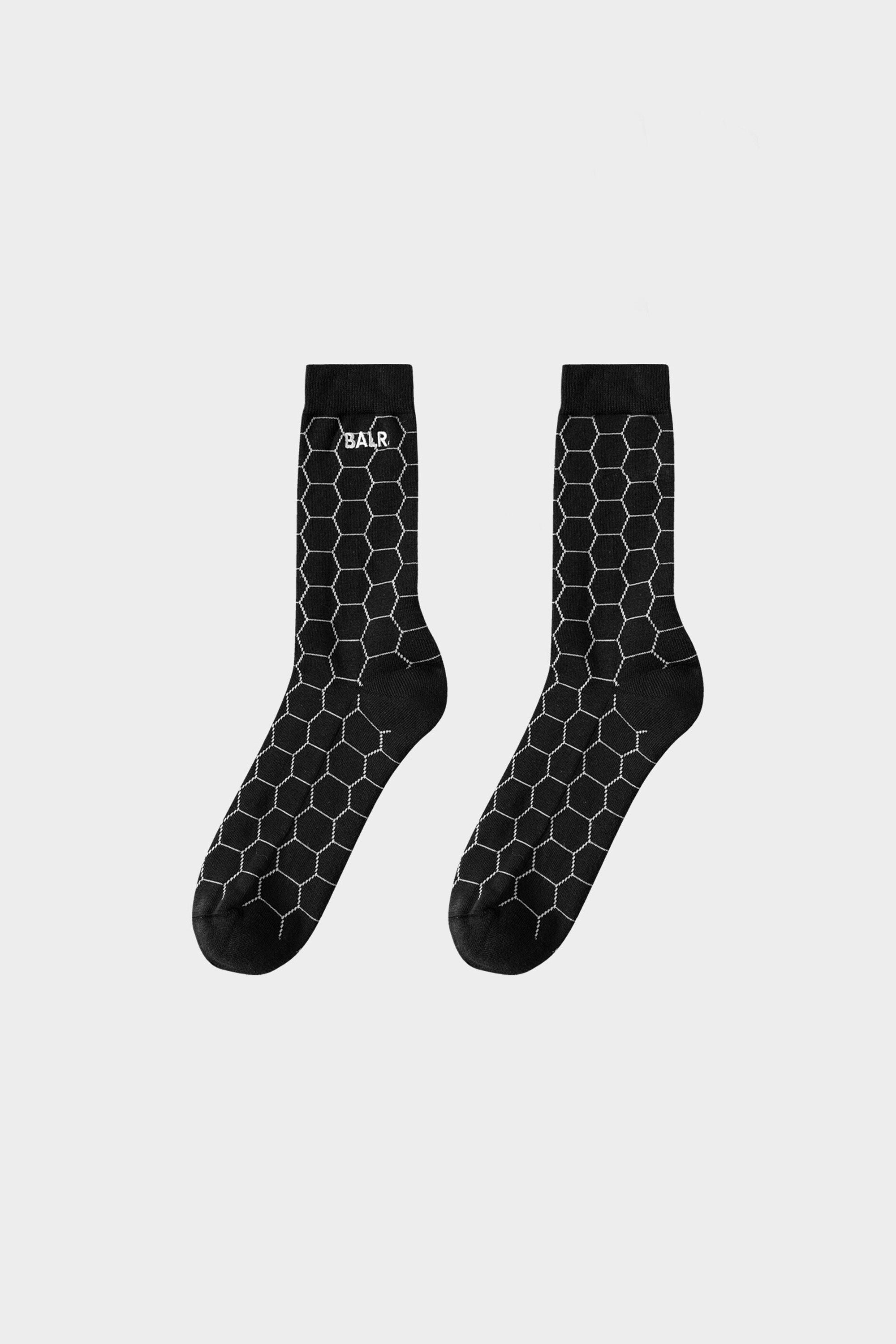 BALR. Socks 2-Pack LOAB AOP Jet Black