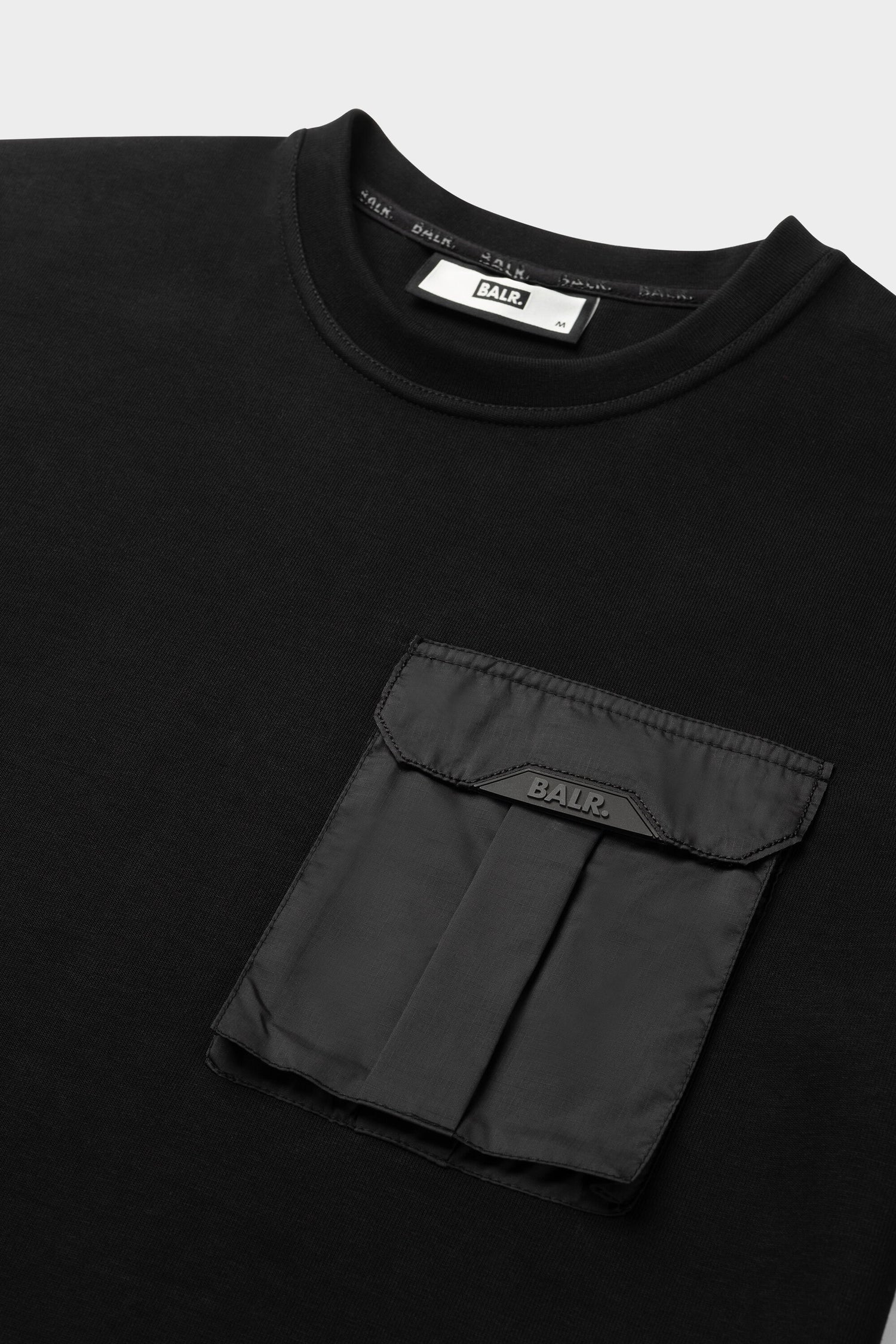 Q-Cargo Series Straight T-Shirt Jet Black