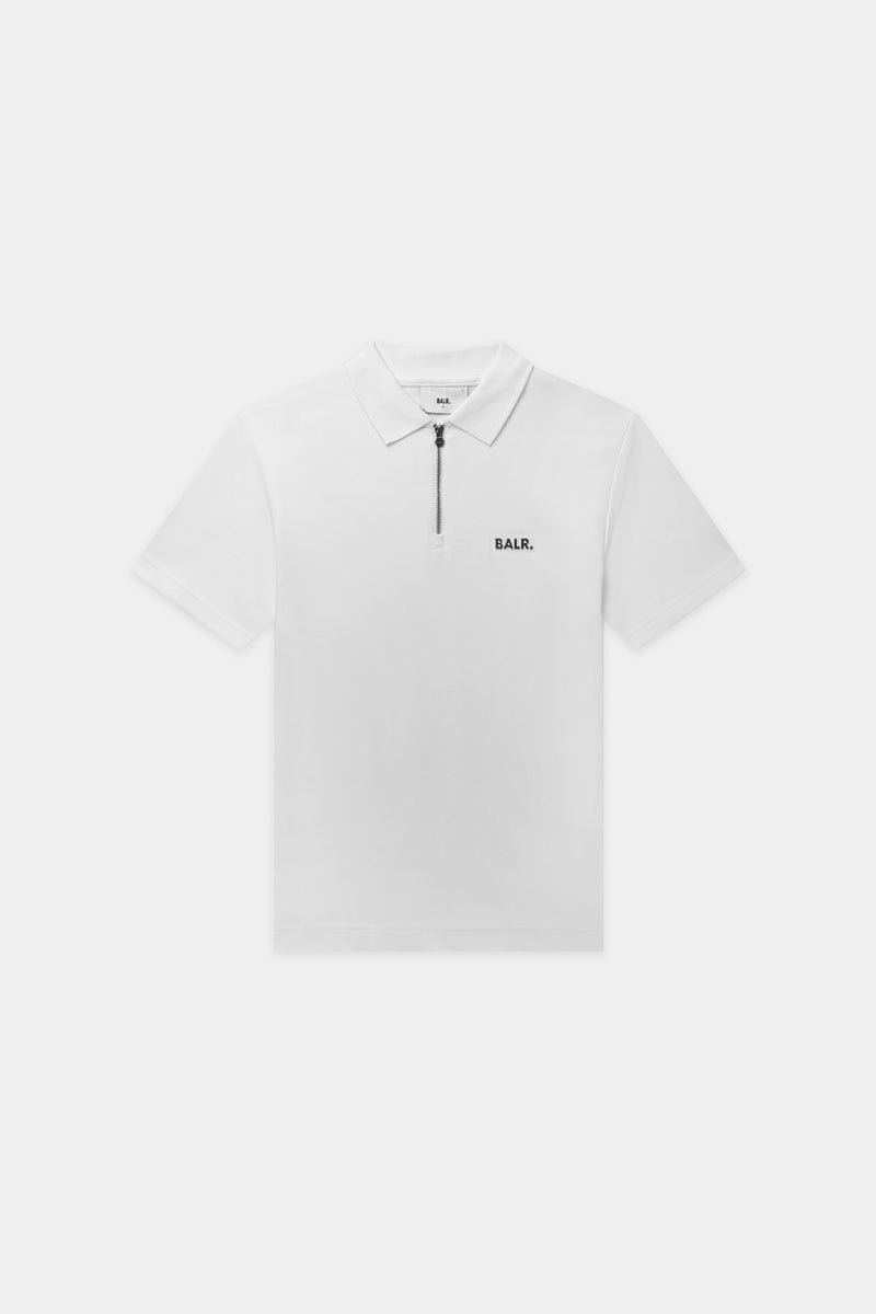 Regular de la serie Q Fit Polo blancos brillantes