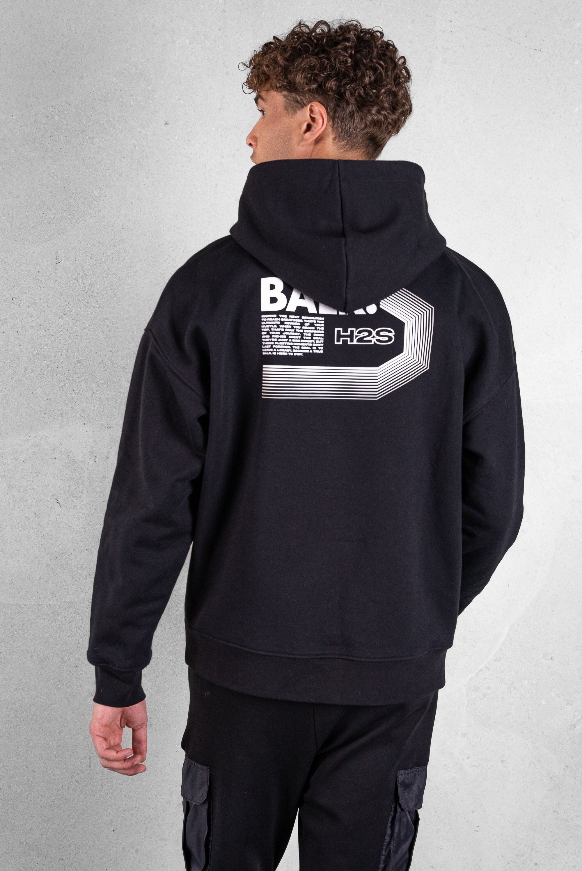 Joey Box Halb Track H2S Hoodie Jet Black