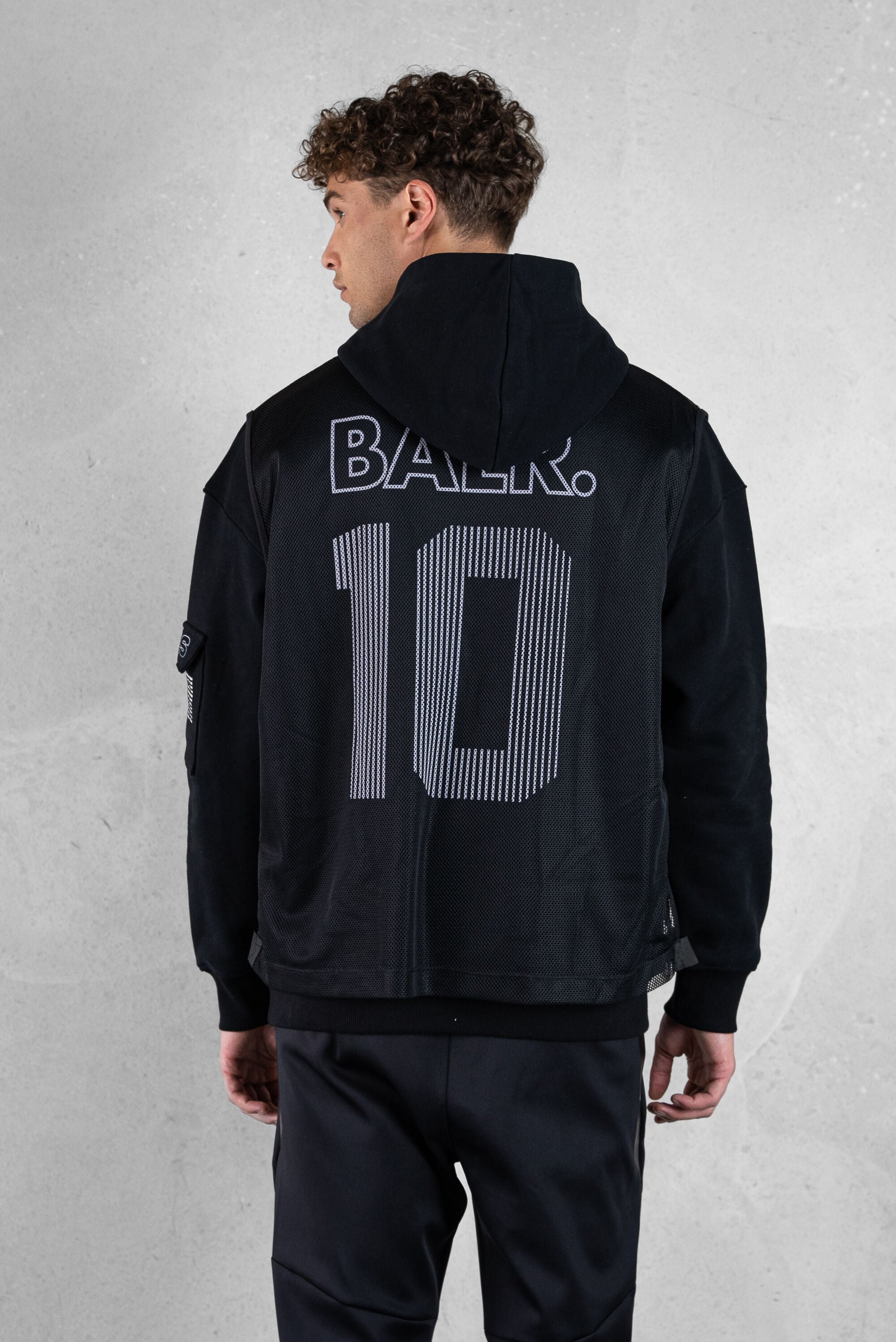 Joey Box Mesh H2S Hoodie Jet Black – BALR.