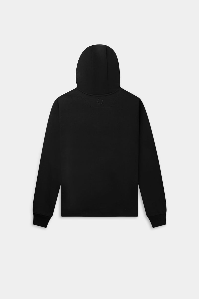 Q-Series Regular Fit Hoodie Jet Black