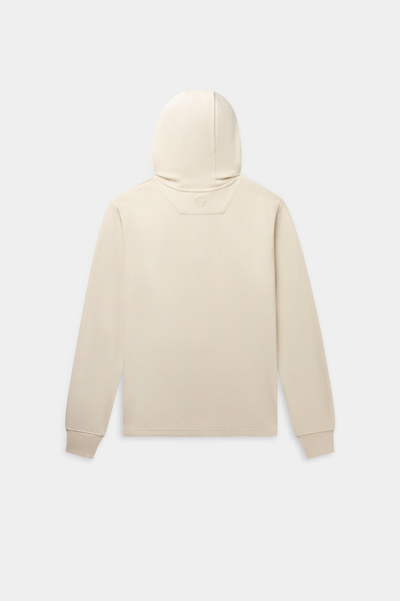 Q-Series Regular Fit Hoodie White Swan