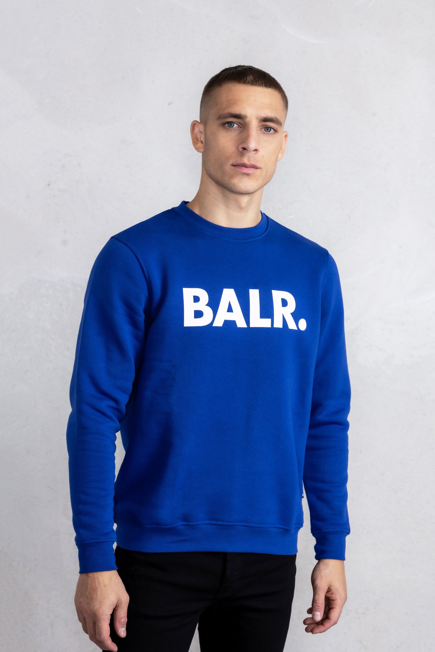 Brand Straight Crewneck Surf The Web/Bright White – BALR.