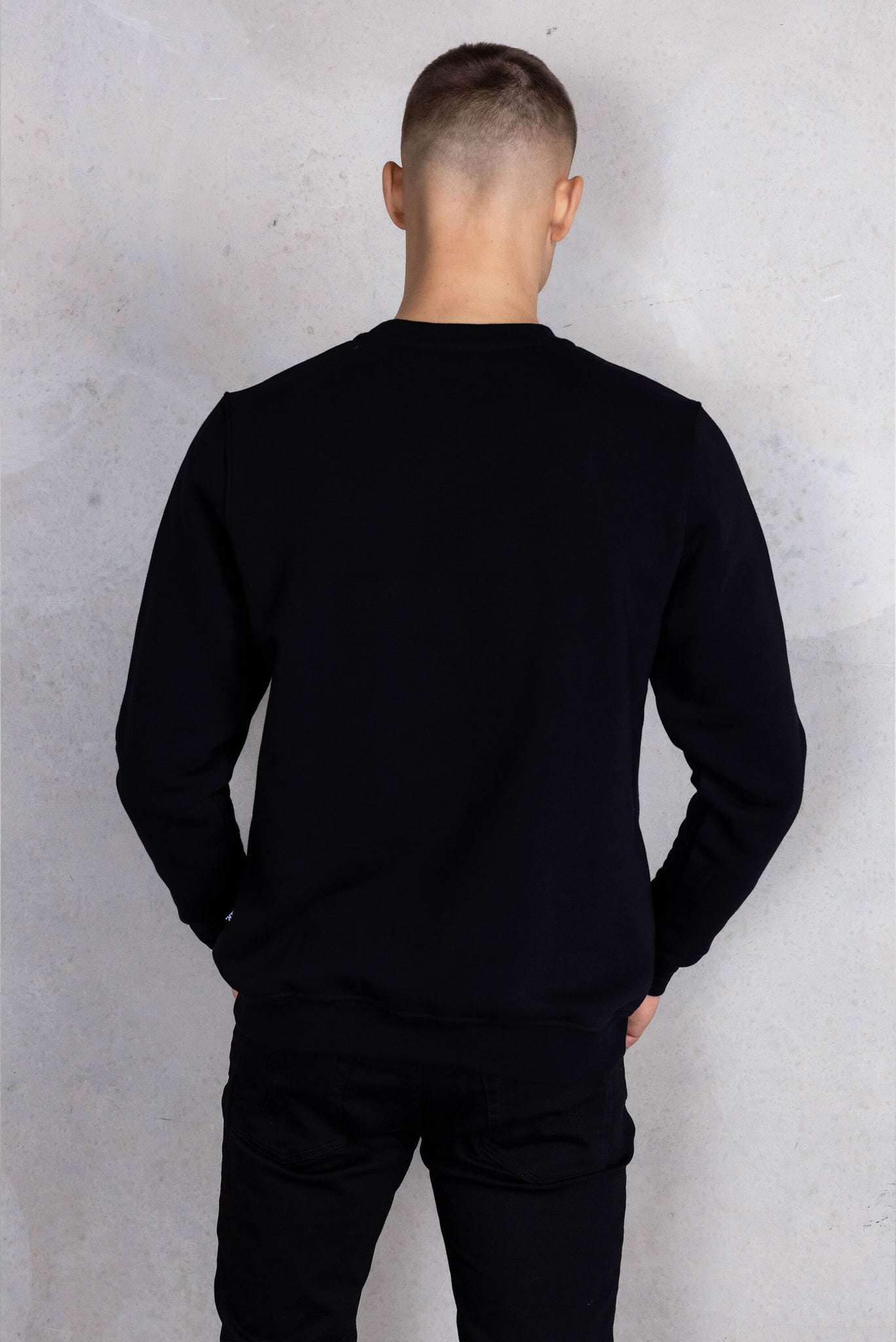 Olaf Straight H2S Hex Crewneck Jet Black