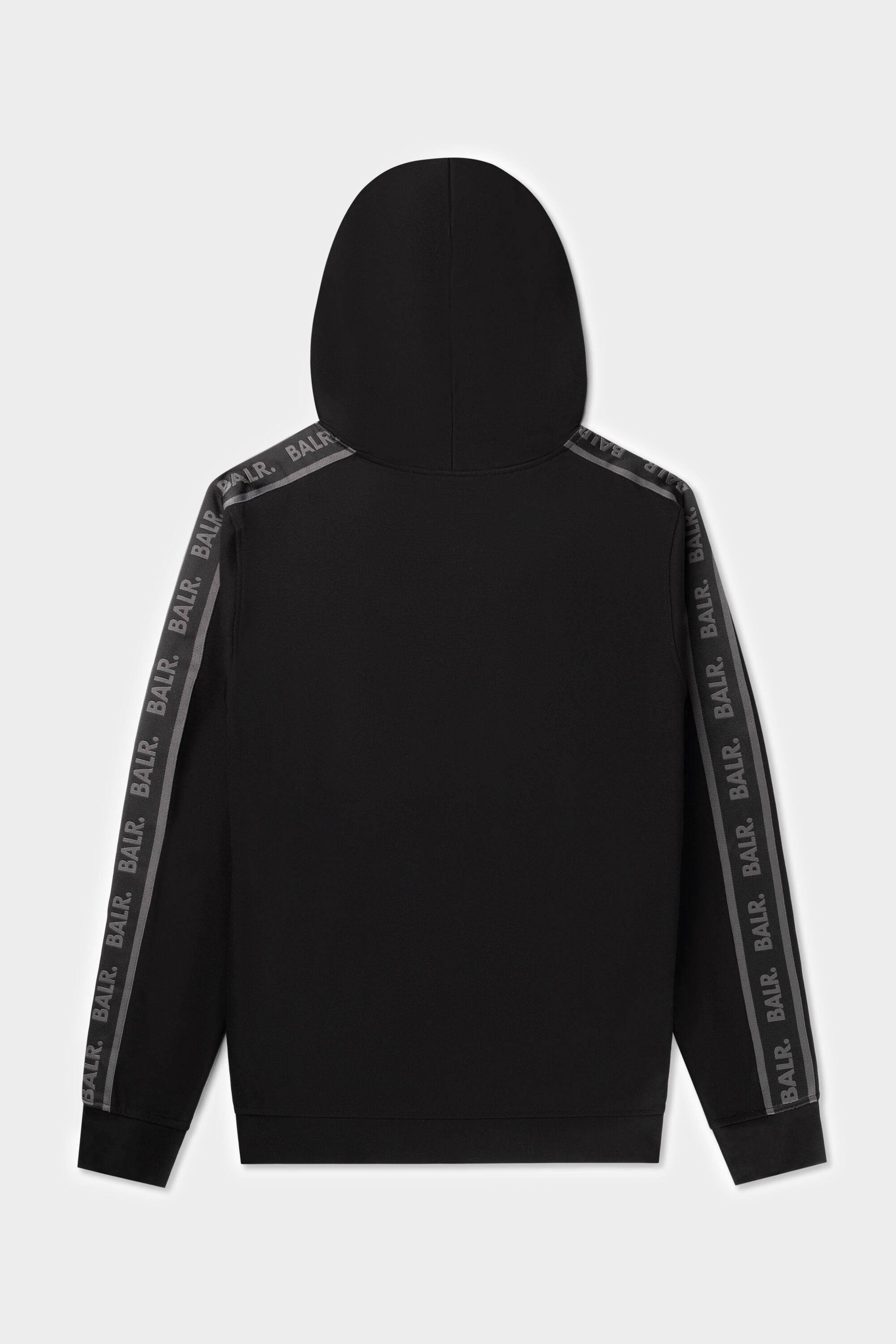 Q-Tape Zip a través de la sudadera con capucha Jet Black