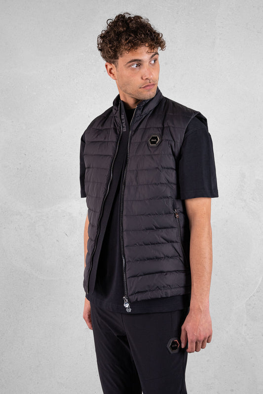 Louis Vuitton Jacket Vest Gilet Monogram Black No.1091