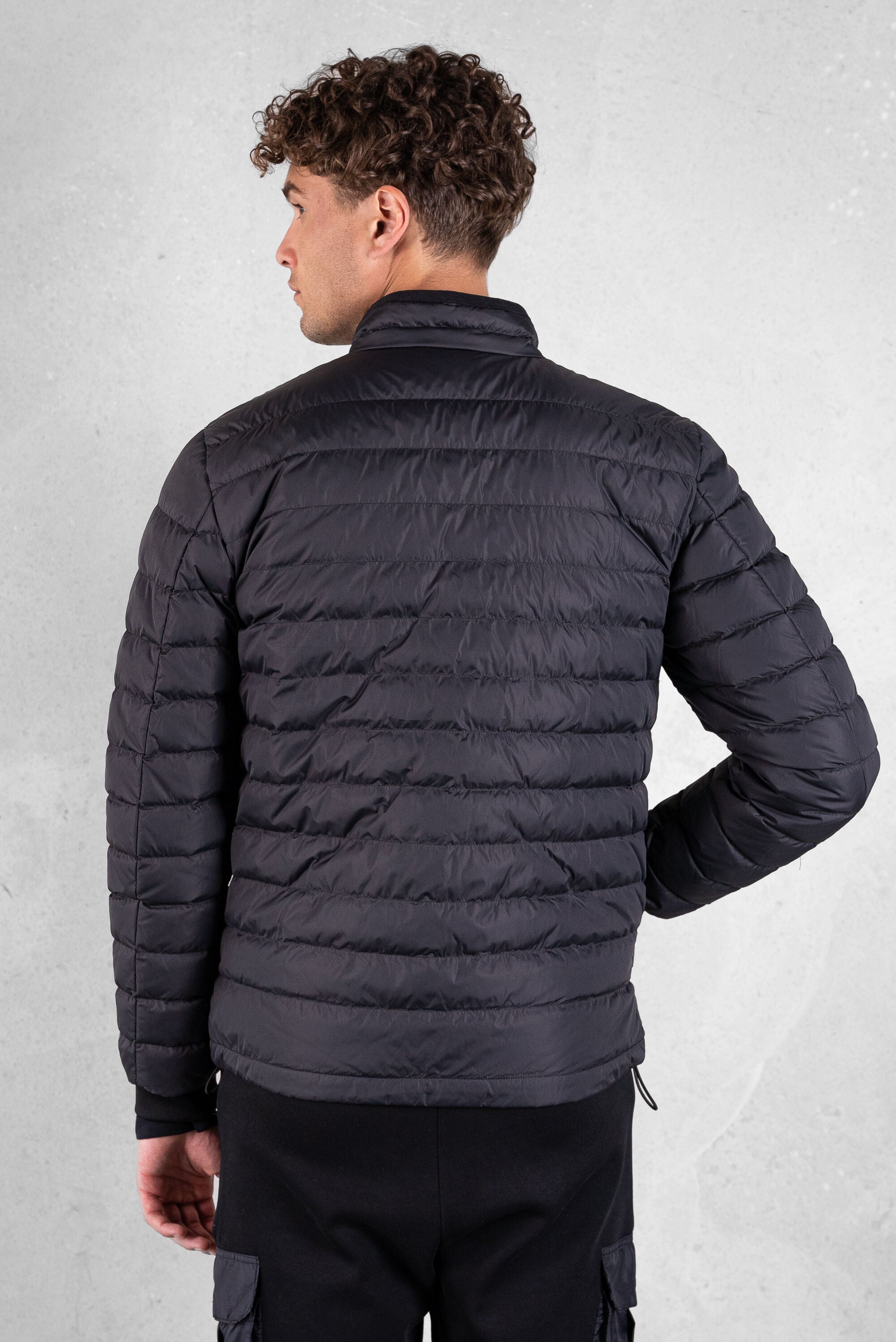 Lincoln chaqueta regular de tope Jet Black