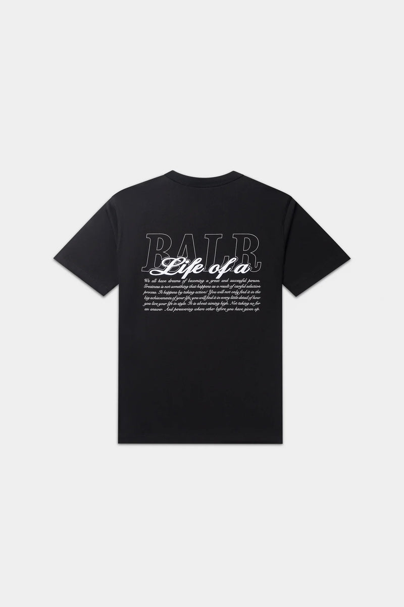 Script T-Shirt Jet Black