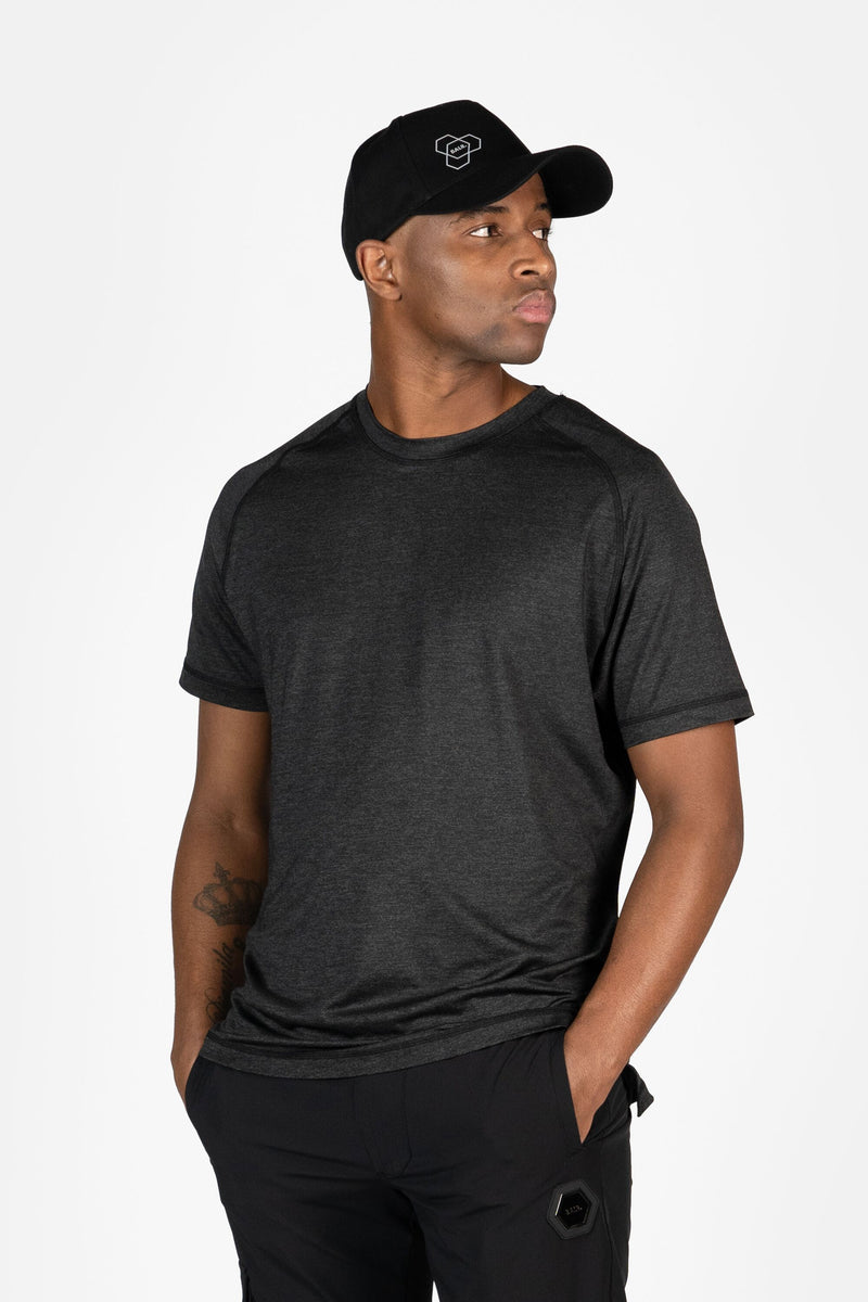 Athletic Regular Fit Raglan Top Jet Black