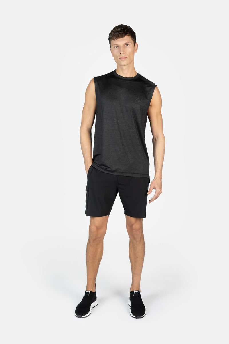 Athletic Regular Fit Tank Jet Black