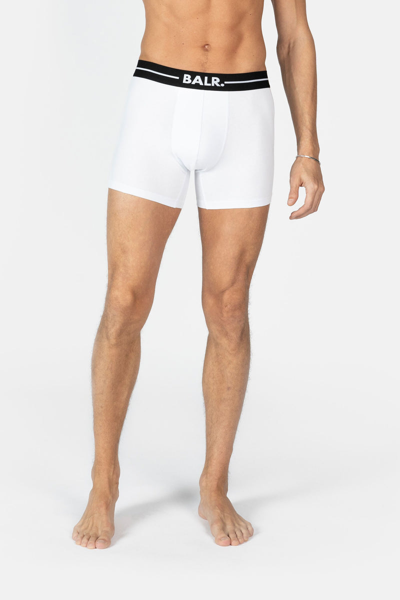 BALR. Boxer 2 paquete brillante blanco/blanco brillante