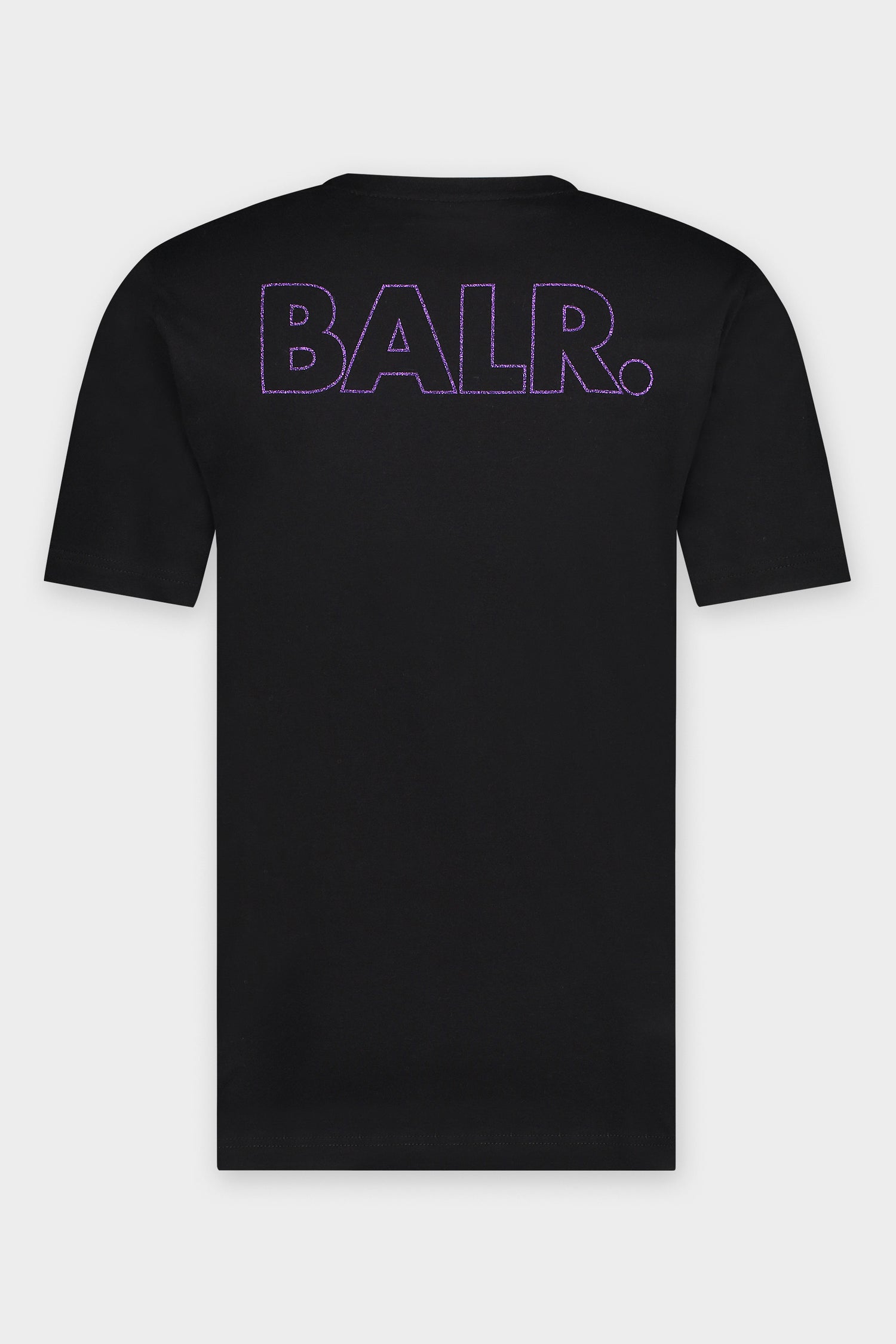 Olaf Straight BALR. Glitter Outline T-Shirt Jet Black