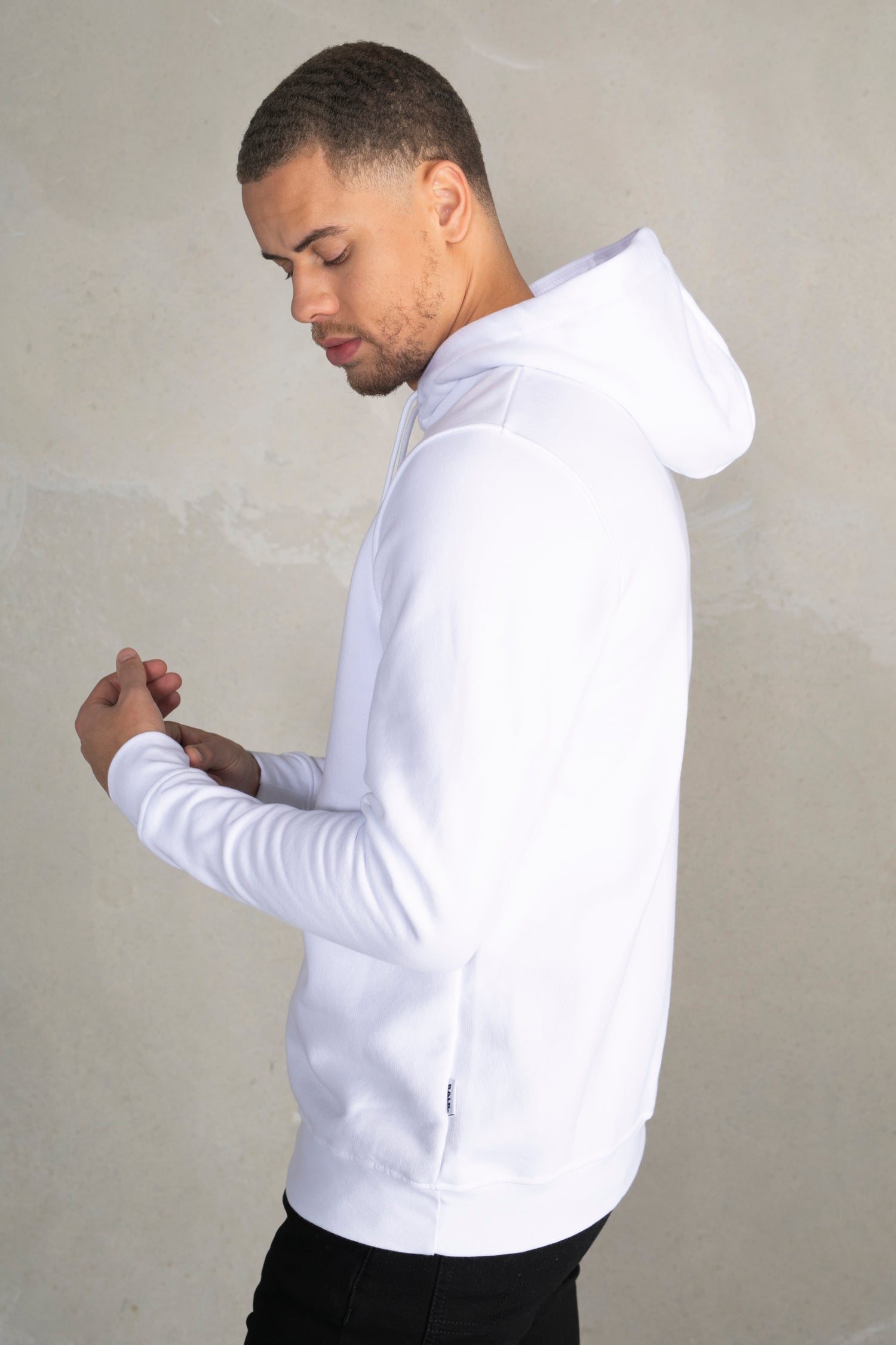 Brand Straight Hoodie Bright White