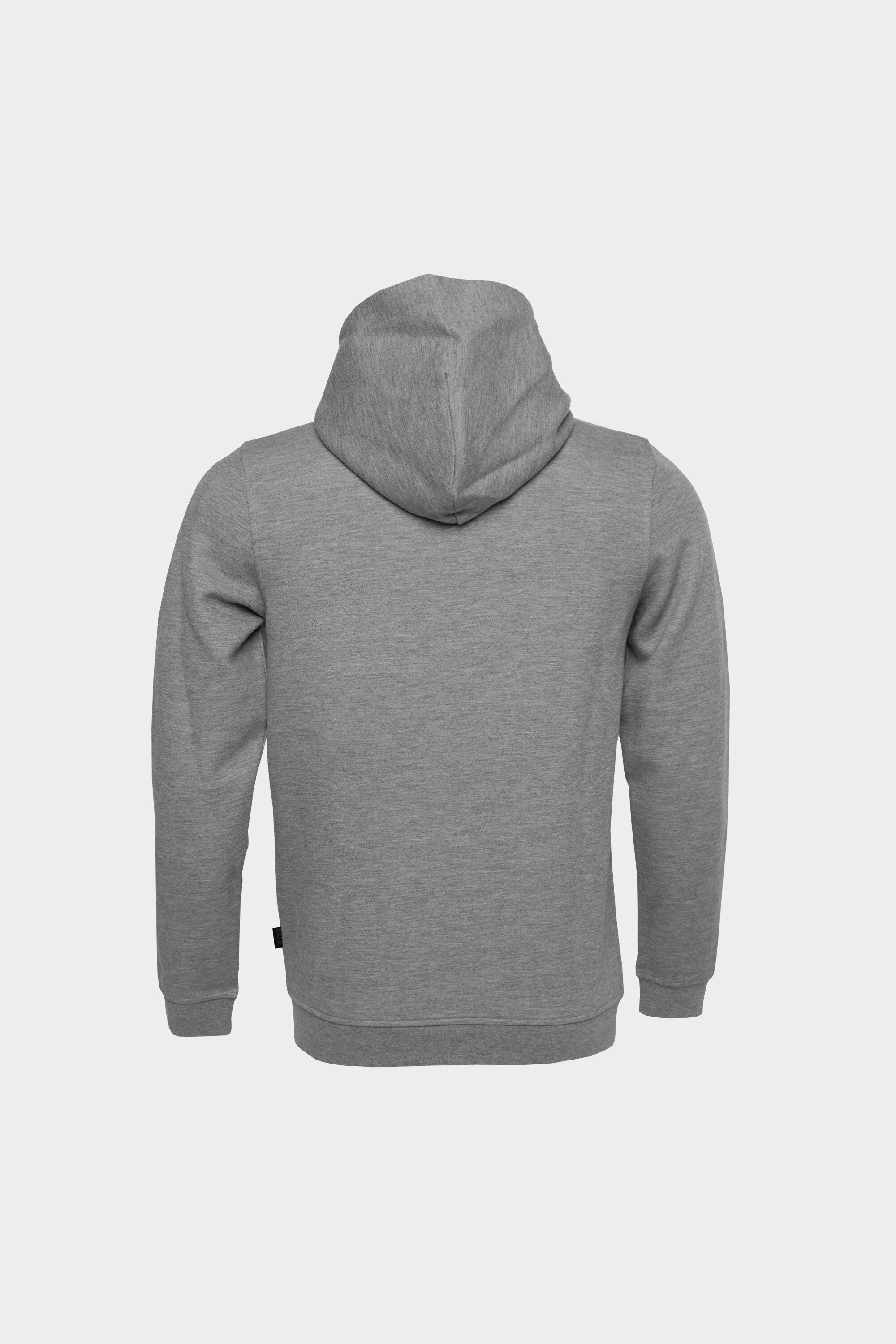 BALR. Q-Series Straight Zipped Hoodie Dk Grey Heather