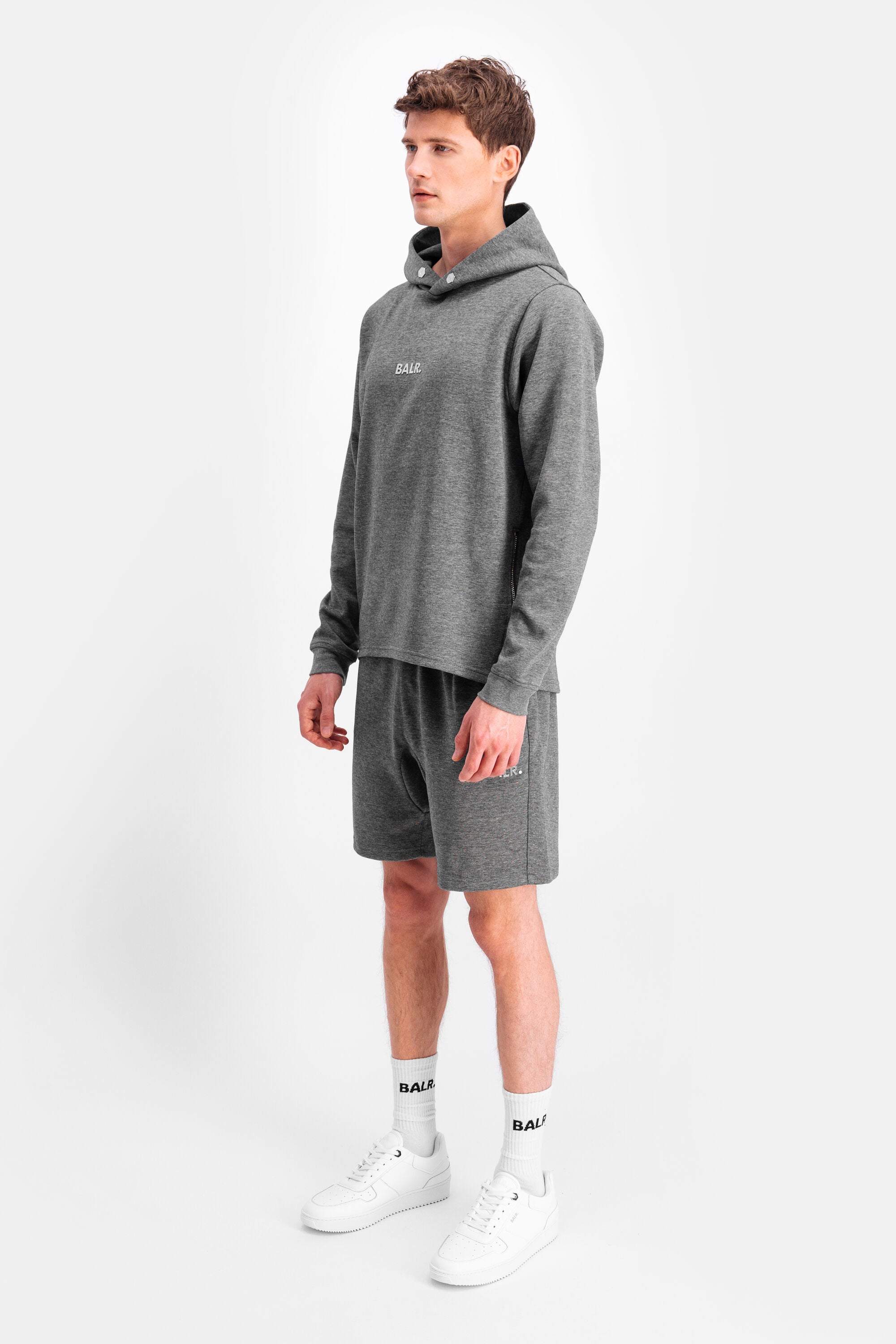 Q-Series Sweat Short Dk Grey Heather – BALR.