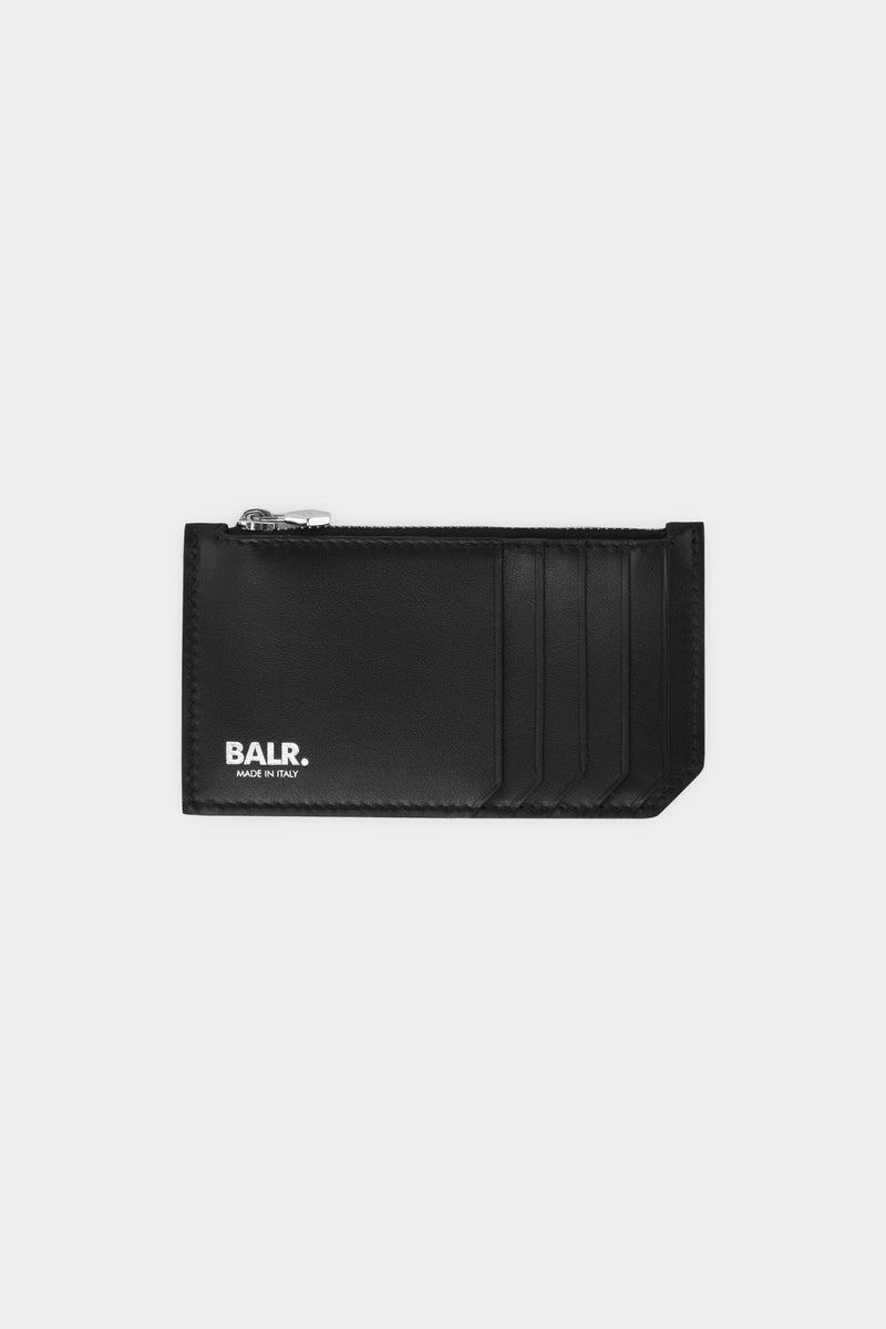 BT Leather Zipped Card Holder Black