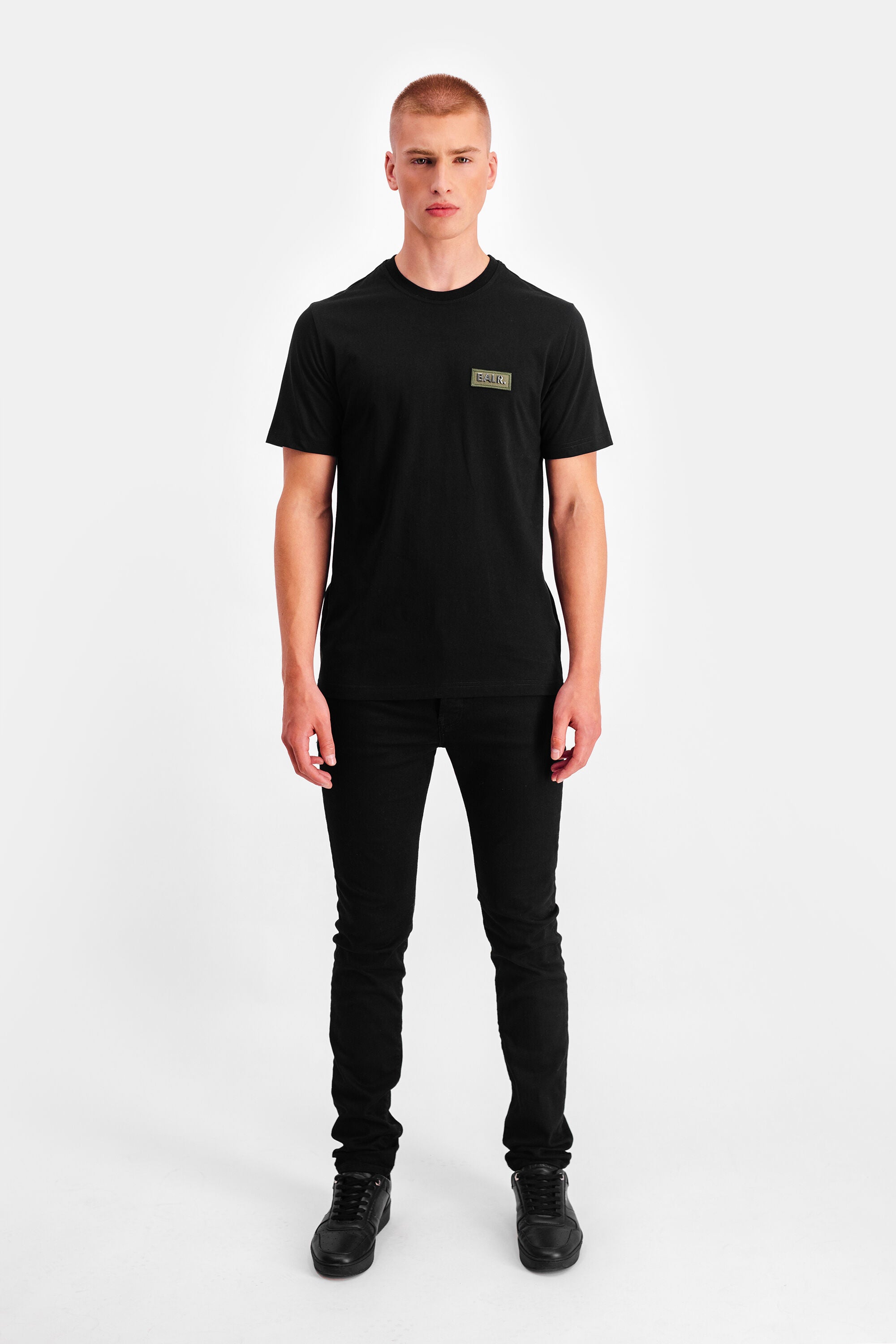 Olaf Straight Badge T-Shirt Jet Black