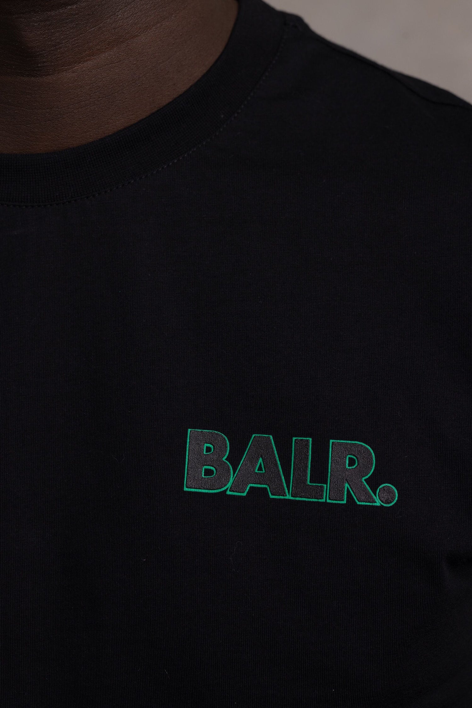 BALR.】Black Label Navy Logo Tシャツ Black-