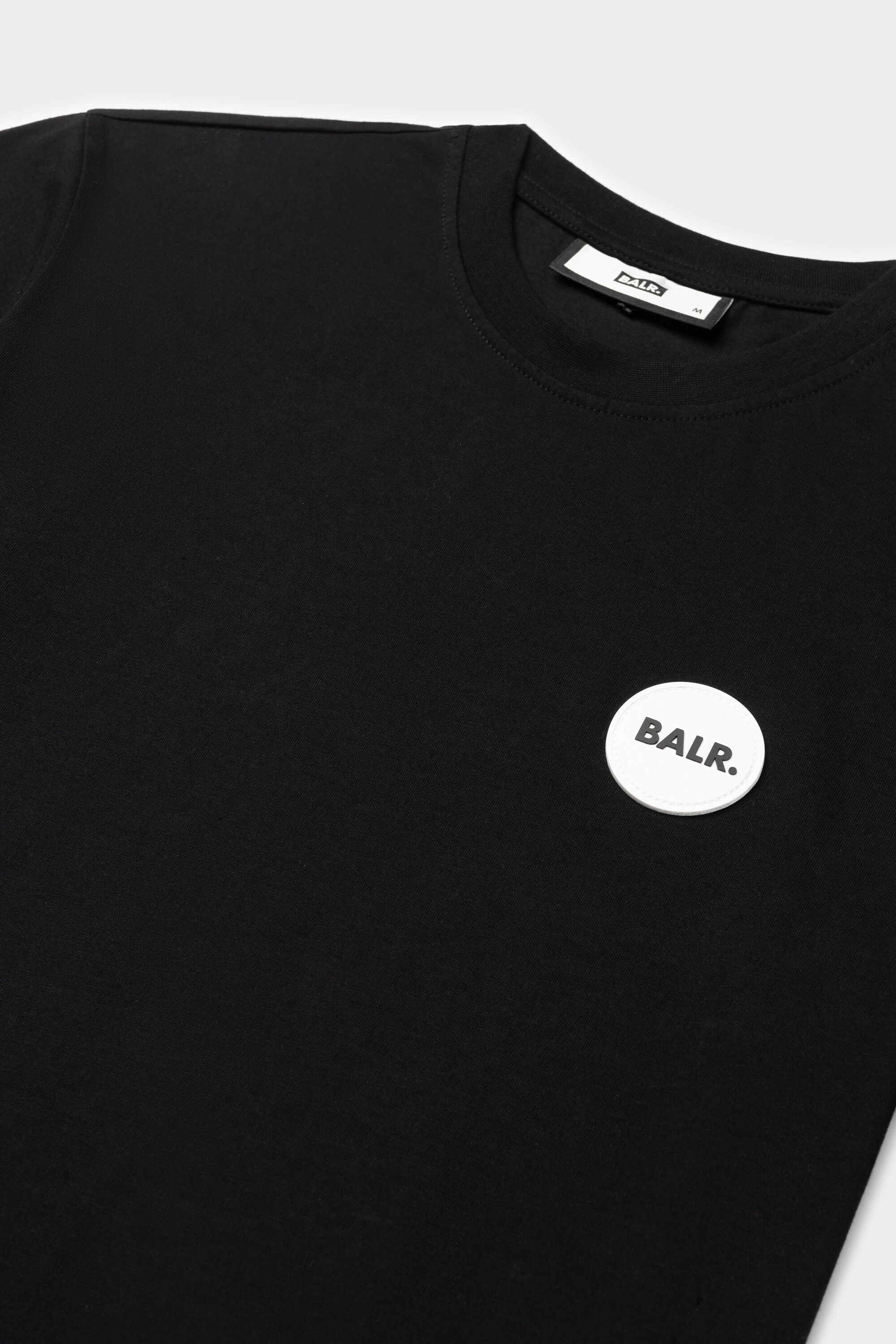 Olaf Straight Round Rubber Badge T-Shirt Jet Black – BALR.