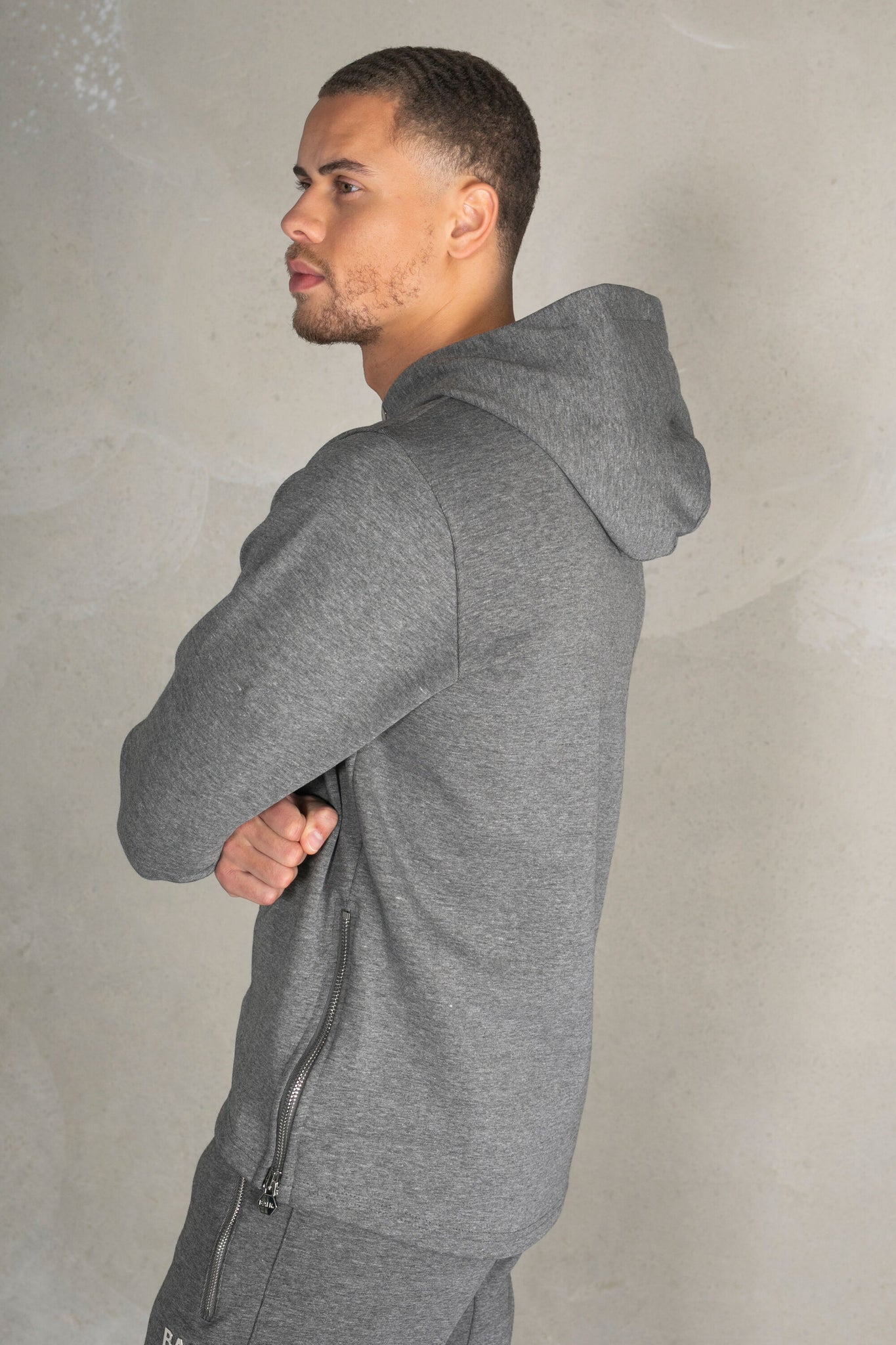 Q-Series Straight Classic Hoodie Dk Grey Heather – BALR.