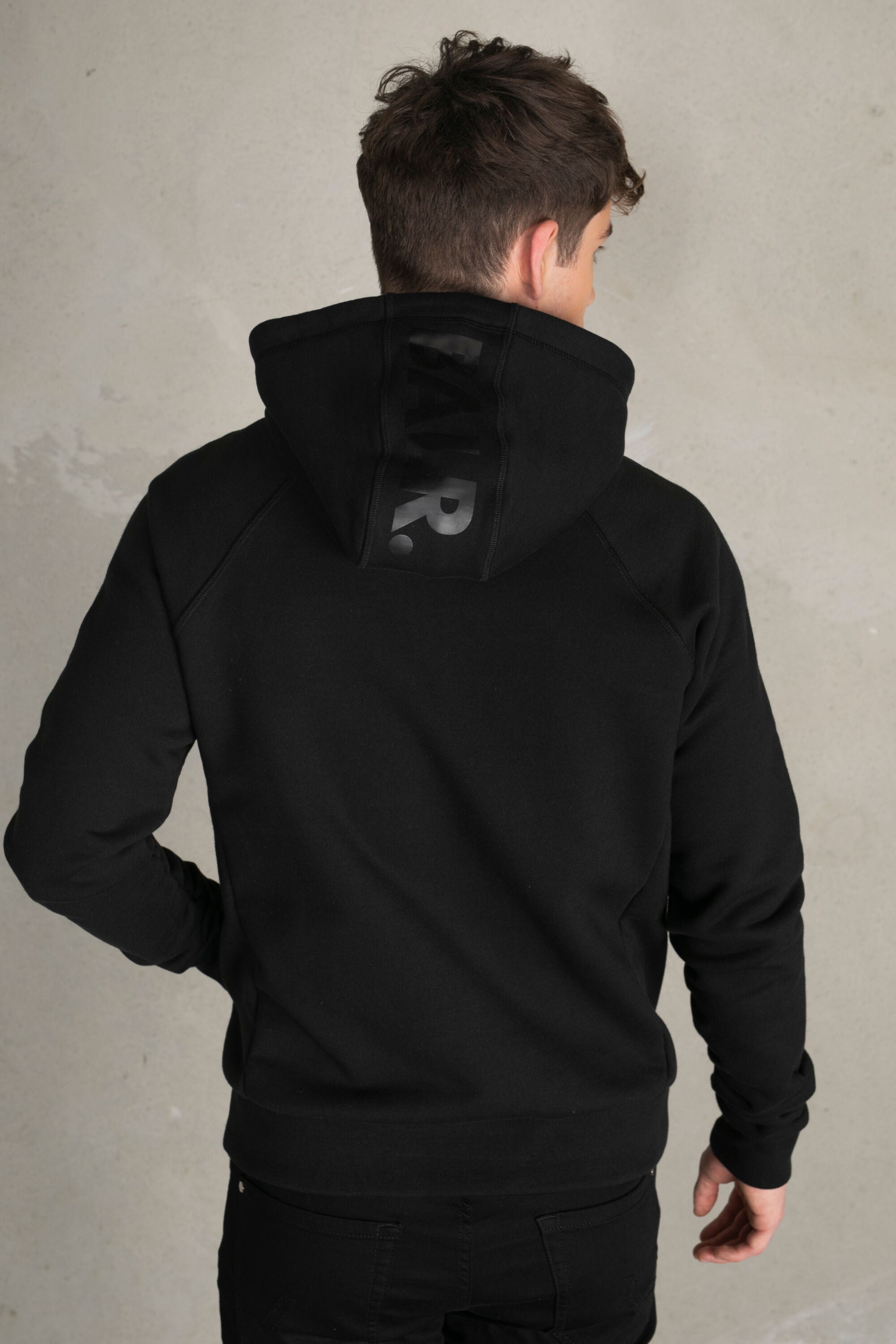 Rani Zip Hoodie Jet Black