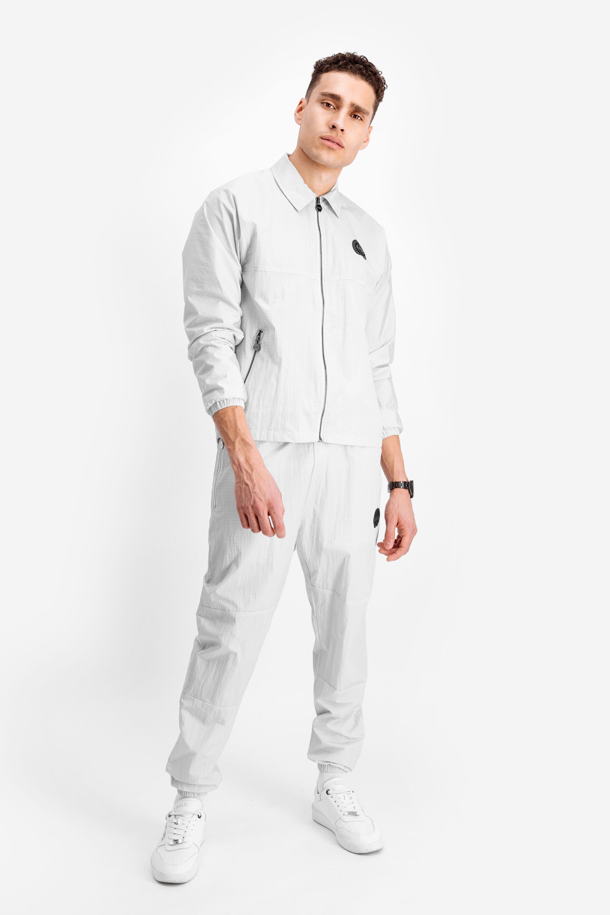 Tech Badge Straight Fit Track Pants Lt Grey