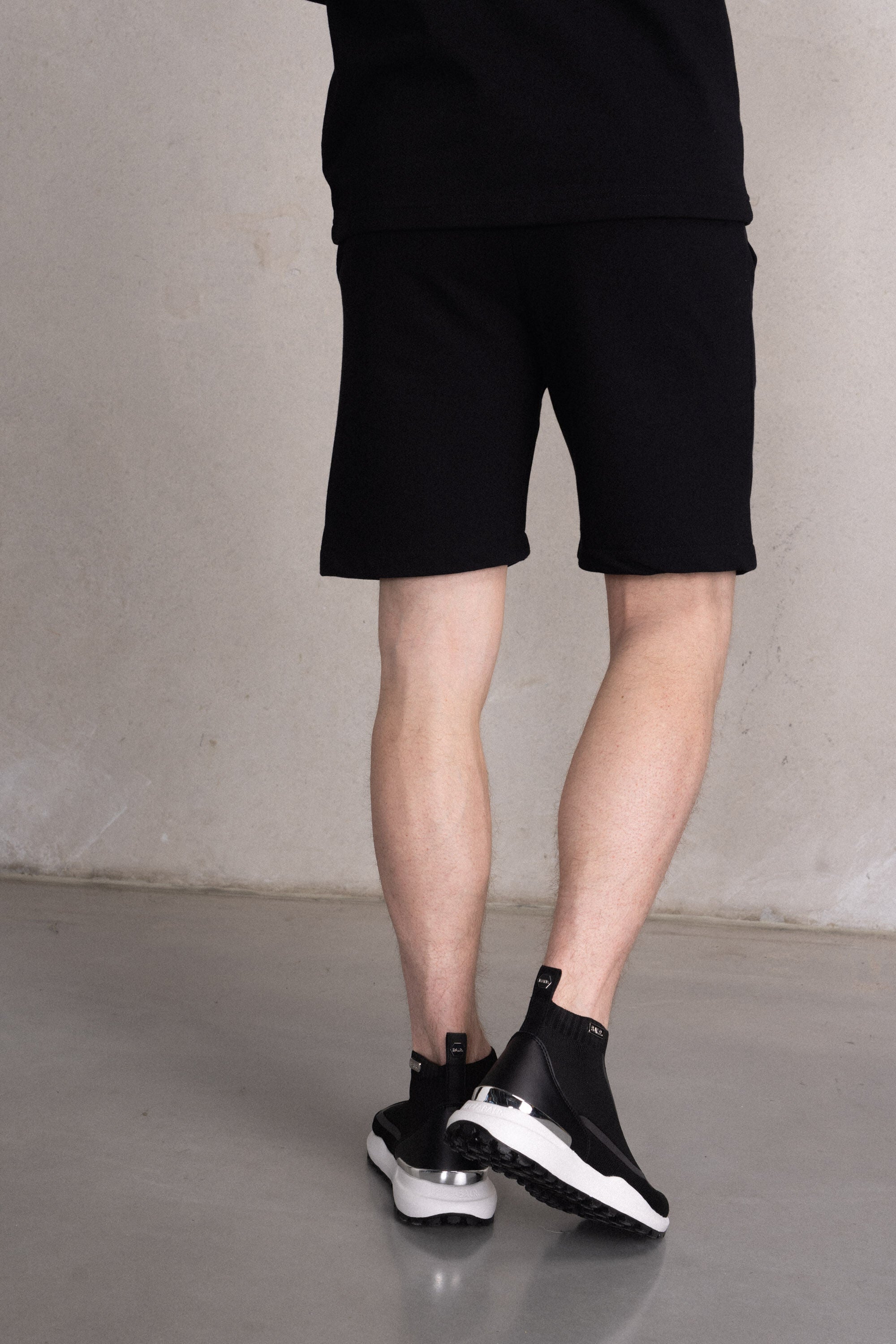 Tony Regular Chrome Sweat Shorts Jet Black