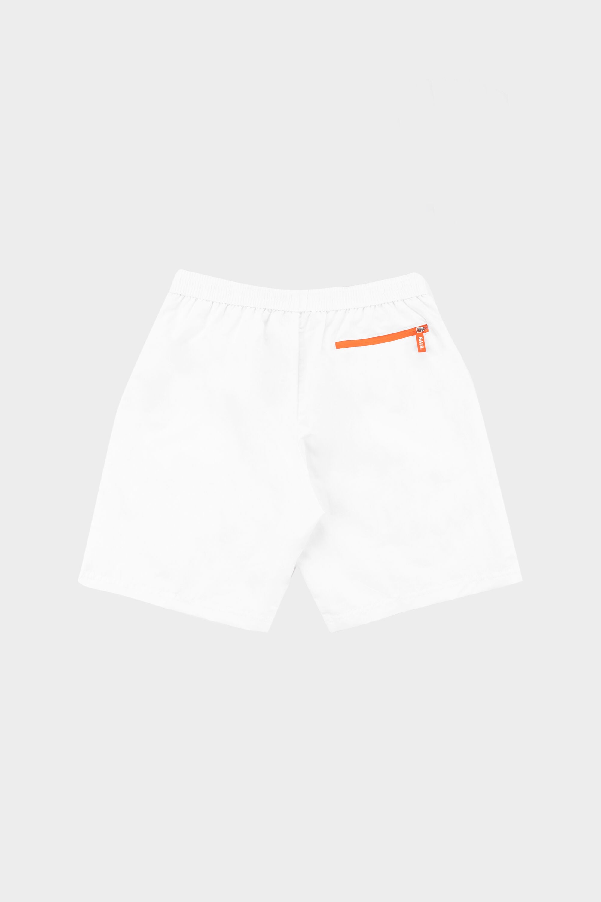 Rubber Badge Board Shorts White