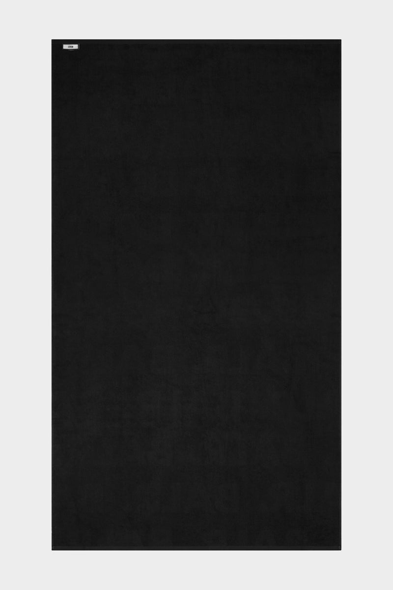 Jacquard Brand AOP Cotton Towel Jet Black