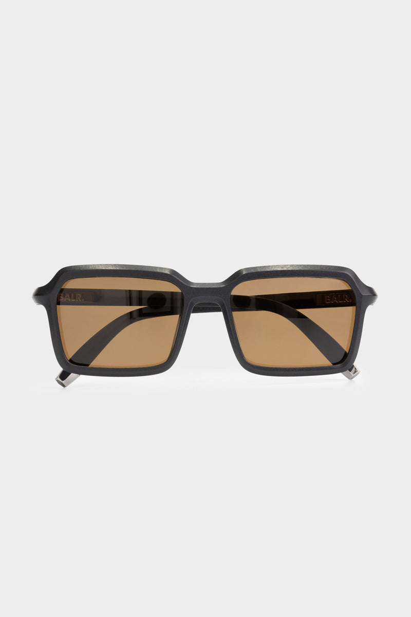 Classic Rectangle Sunglasses Black/Brown