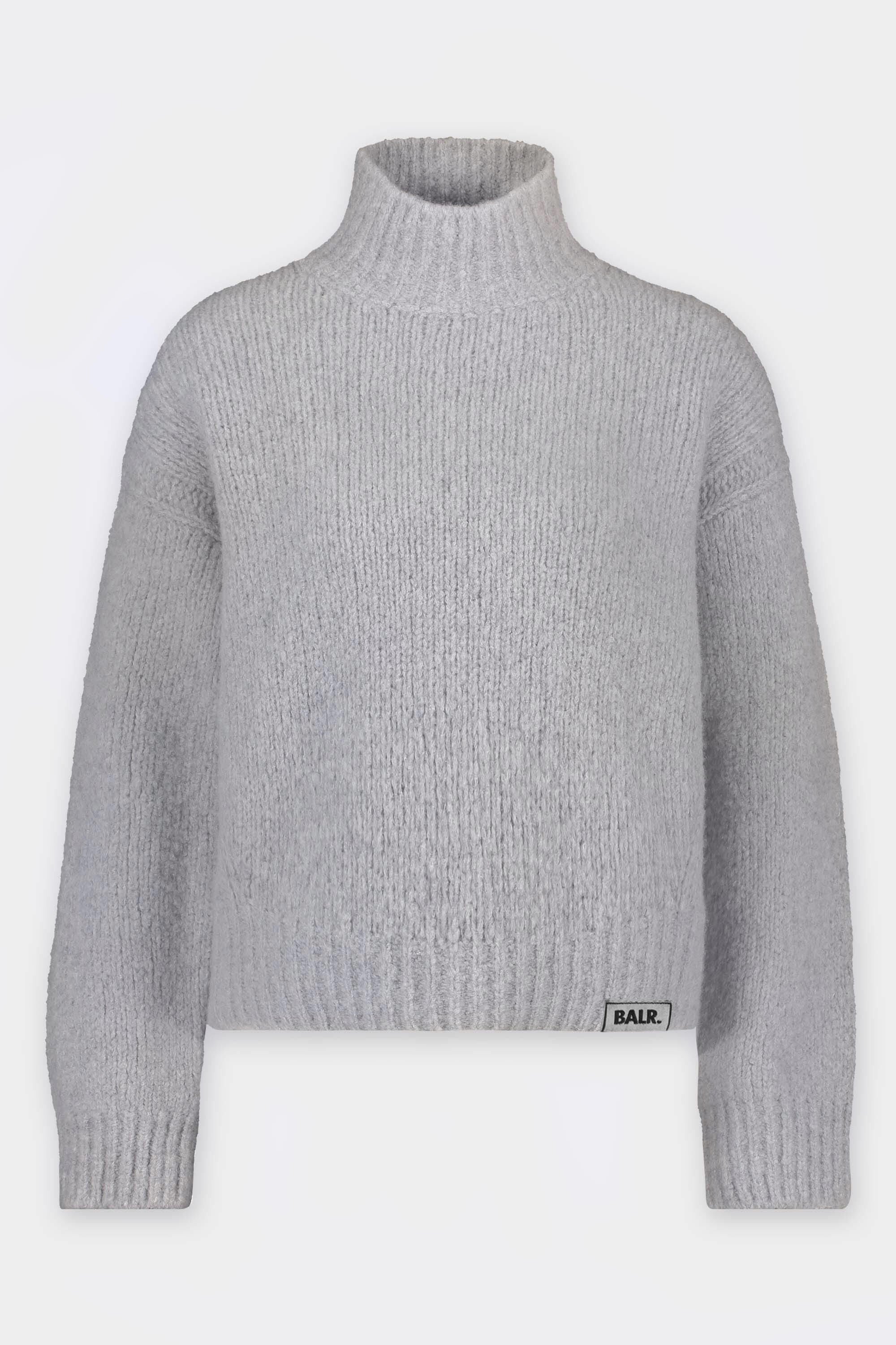 Kelly Loose Turtleneck Gray Gray Heather