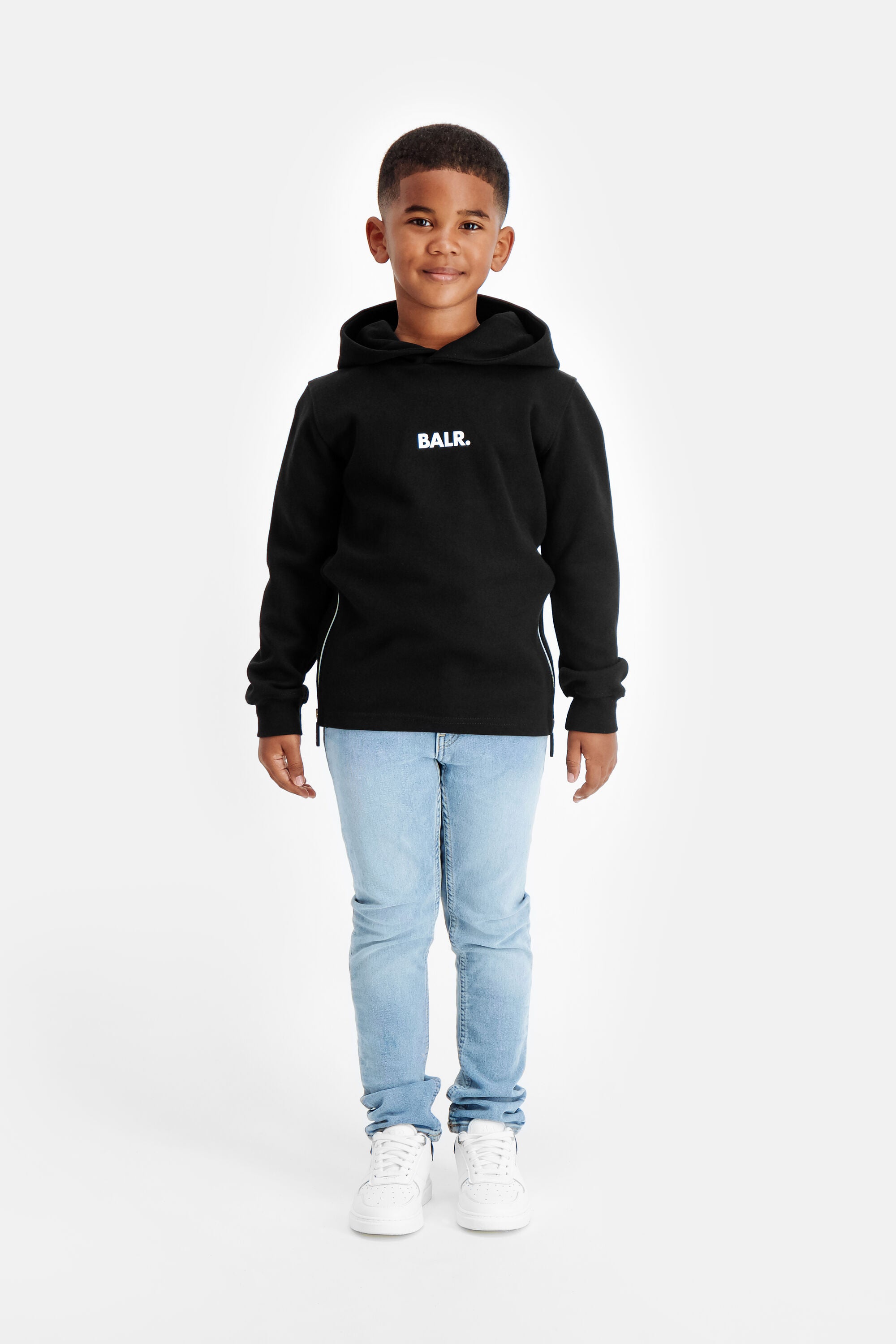 Q-Series Straight Classic Hoodie Kids Jet Black – BALR.