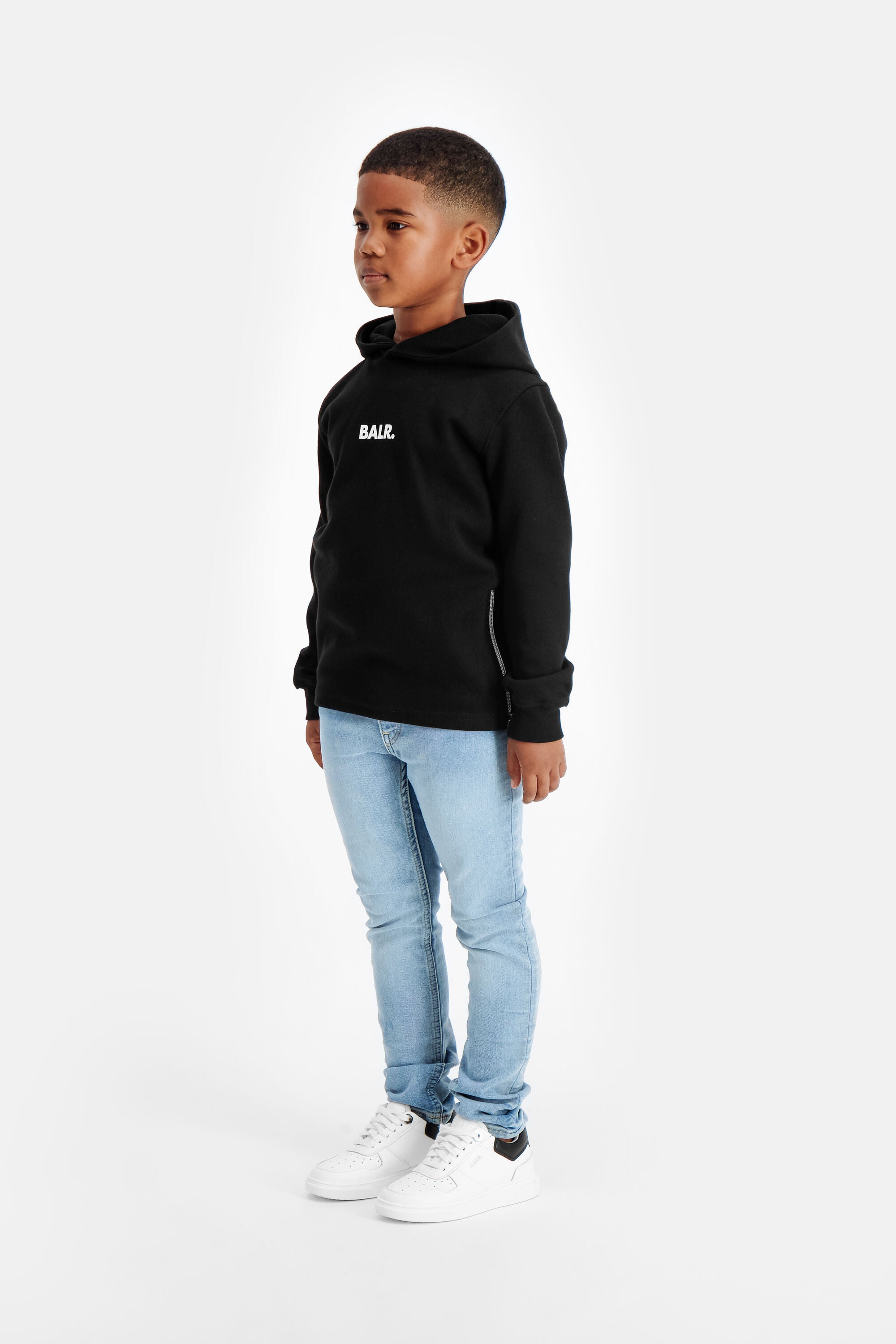 Q-Series Straight Classic Hoodie Kids Jet Black – BALR.